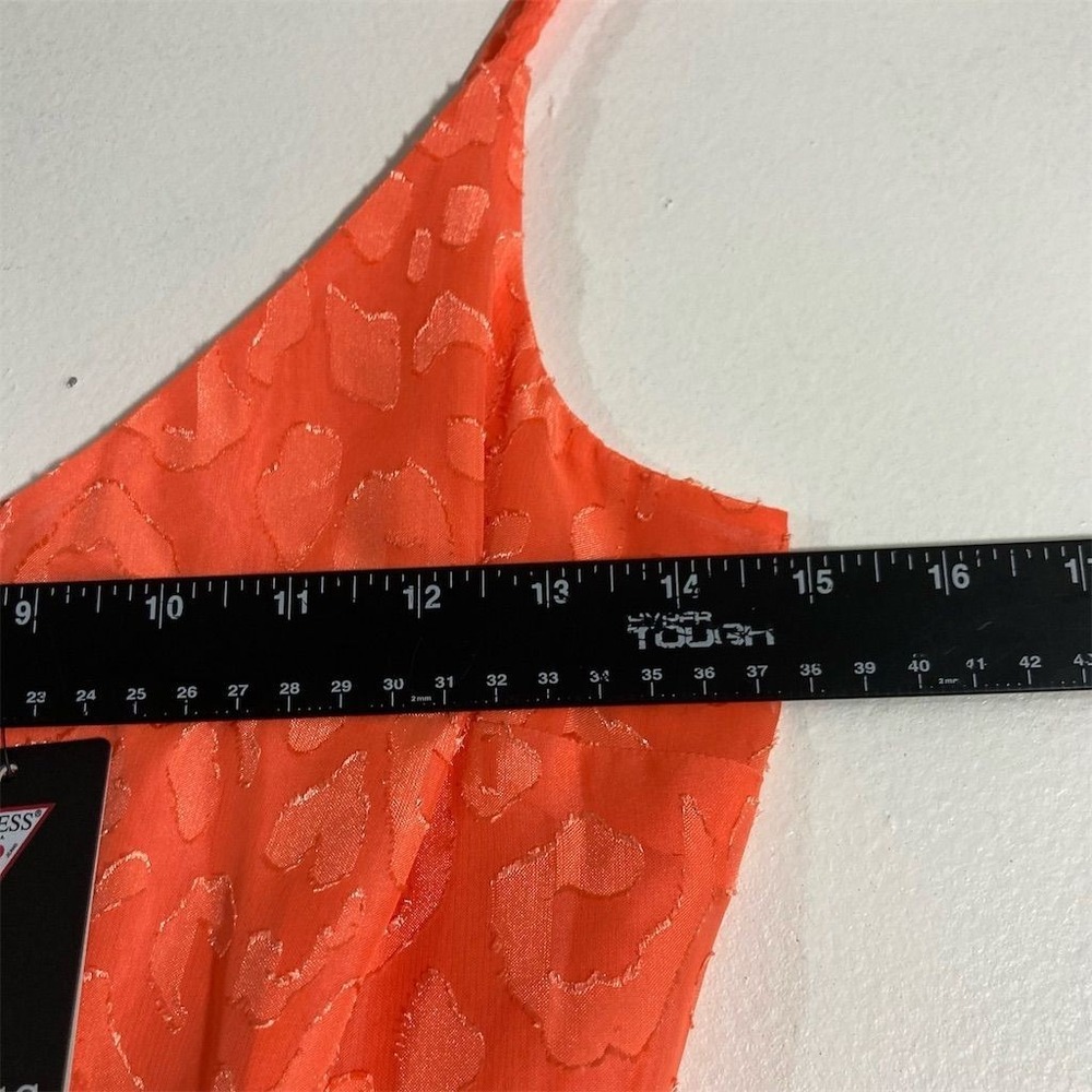 Guess Women's Sleeveless Wrap Romper Orange Size 2 Summer Casual - Picture 3 of 16